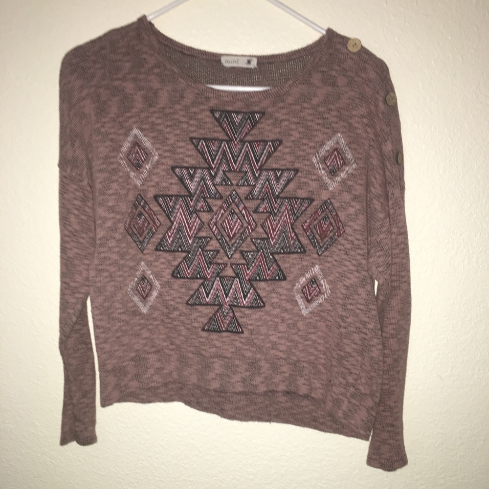 Brown knit sweater